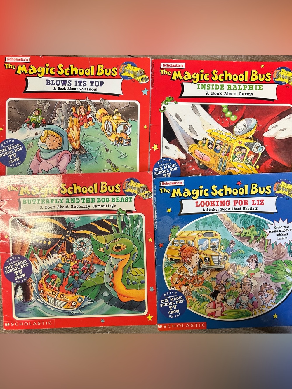 Magic School Bus Books Lot of 4– 1995–1996